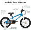 image:imageJOYSTAR Lomand 14 16 18 20 Inch Kids Bike with Training Wheels BMX Style Kids Bicycle for Toddlers Boys Girls Ages 312 Dual VBrake Adjustable Seat Multiple ColorsBlue