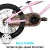 image:imageJOYSTAR Lomand 14 16 18 20 Inch Kids Bike with Training Wheels BMX Style Kids Bicycle for Toddlers Boys Girls Ages 312 Dual VBrake Adjustable Seat Multiple ColorsPink