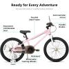 image:imageJOYSTAR Lomand 14 16 18 20 Inch Kids Bike with Training Wheels BMX Style Kids Bicycle for Toddlers Boys Girls Ages 312 Dual VBrake Adjustable Seat Multiple ColorsPink