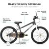 image:imageJOYSTAR Lomand 14 16 18 20 Inch Kids Bike with Training Wheels BMX Style Kids Bicycle for Toddlers Boys Girls Ages 312 Dual VBrake Adjustable Seat Multiple ColorsCharcoal