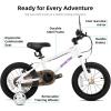 image:imageJOYSTAR Lomand 14 16 18 20 Inch Kids Bike with Training Wheels BMX Style Kids Bicycle for Toddlers Boys Girls Ages 312 Dual VBrake Adjustable Seat Multiple ColorsWhite