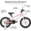 image:imageJOYSTAR Lomand 14 16 18 20 Inch Kids Bike with Training Wheels BMX Style Kids Bicycle for Toddlers Boys Girls Ages 312 Dual VBrake Adjustable Seat Multiple ColorsPink