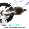 image:imageJOYSTAR Lomand 14 16 18 20 Inch Kids Bike with Training Wheels BMX Style Kids Bicycle for Toddlers Boys Girls Ages 312 Dual VBrake Adjustable Seat Multiple ColorsWhite