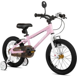 image:imageJOYSTAR Lomand 14 16 18 20 Inch Kids Bike with Training Wheels BMX Style Kids Bicycle for Toddlers Boys Girls Ages 312 Dual VBrake Adjustable Seat Multiple ColorsPink