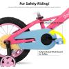 image:imageJOYSTAR 12 14 16 Inch Kids Bike for 27 Years Girls 3353 Inch Tall Toddler Girls Bike with Training Wheels Rainbow Bikes Children Bicycle MacaroonMacaroon Pink