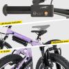 image:imageJOYSTAR 20 Inch Electric Bike for Kids Teens Ages 7 with 250W Brushless Motor 15 Miles 155MPH Electric Mountain Bicycle with Removable Battery Children Ebikes with Dual VBrakesPurple