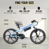 image:imageJOYSTAR 20 Inch Electric Bike for Kids Teens Ages 7 with 250W Brushless Motor 15 Miles 155MPH Electric Mountain Bicycle with Removable Battery Children Ebikes with Dual VBrakesBlue