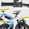 image:imageJOYSTAR 20 Inch Electric Bike for Kids Teens Ages 7 with 250W Brushless Motor 15 Miles 155MPH Electric Mountain Bicycle with Removable Battery Children Ebikes with Dual VBrakesBlue