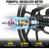 image:imageJOYSTAR 20 Inch Electric Bike for Kids Teens Ages 7 with 250W Brushless Motor 15 Miles 155MPH Electric Mountain Bicycle with Removable Battery Children Ebikes with Dual VBrakesGreen