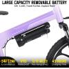 image:imageJOYSTAR 20 Inch Electric Bike for Kids Teens Ages 7 with 250W Brushless Motor 15 Miles 155MPH Electric Mountain Bicycle with Removable Battery Children Ebikes with Dual VBrakesPurple