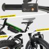 image:imageJOYSTAR 20 Inch Electric Bike for Kids Teens Ages 7 with 250W Brushless Motor 15 Miles 155MPH Electric Mountain Bicycle with Removable Battery Children Ebikes with Dual VBrakesGreen