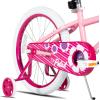 image:imageJOYSTAR Girls Bike for Toddlers and Kids Age 310 Years 12 14 16 20 Inch Kids Bike with Training Wheels and Handbrakes 20 Inch Bike with Kickstand Multiple ColorsPink