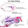 image:imageJOYSTAR Girls Bike for Toddlers and Kids Age 310 Years 12 14 16 20 Inch Kids Bike with Training Wheels and Handbrakes 20 Inch Bike with Kickstand Multiple ColorsPurple