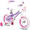 image:imageJOYSTAR Girls Bike for Toddlers and Kids Age 310 Years 12 14 16 20 Inch Kids Bike with Training Wheels and Handbrakes 20 Inch Bike with Kickstand Multiple ColorsPurple