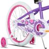 image:imageJOYSTAR Girls Bike for Toddlers and Kids Age 310 Years 12 14 16 20 Inch Kids Bike with Training Wheels and Handbrakes 20 Inch Bike with Kickstand Multiple ColorsPurple