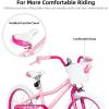 image:imageJOYSTAR Girls Bike for Toddlers and Kids Age 310 Years 12 14 16 20 Inch Kids Bike with Training Wheels and Handbrakes 20 Inch Bike with Kickstand Multiple ColorsPink