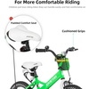 image:imageJOYSTAR Little Daisy Kids Bike for Girls Boys Ages 210 Years 12 14 16 20 Inch Girls Bikes with Doll Bike Seat amp Streamers Boys Bike with Flag amp Number Plate Multiple ColorsLittleRockGreen