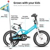 image:imageJOYSTAR Little Daisy Kids Bike for Girls Boys Ages 210 Years 12 14 16 20 Inch Girls Bikes with Doll Bike Seat amp Streamers Boys Bike with Flag amp Number Plate Multiple ColorsLittleRockBlue