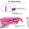 image:imageJOYSTAR Little Daisy Kids Bike for Girls Boys Ages 210 Years 12 14 16 20 Inch Girls Bikes with Doll Bike Seat amp Streamers Boys Bike with Flag amp Number Plate Multiple ColorsLittleDaisyFuchsia