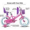 image:imageJOYSTAR Little Daisy Kids Bike for Girls Boys Ages 210 Years 12 14 16 20 Inch Girls Bikes with Doll Bike Seat amp Streamers Boys Bike with Flag amp Number Plate Multiple ColorsLittleDaisyFuchsia