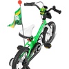 image:imageJOYSTAR Little Daisy Kids Bike for Girls Boys Ages 210 Years 12 14 16 20 Inch Girls Bikes with Doll Bike Seat amp Streamers Boys Bike with Flag amp Number Plate Multiple ColorsLittleRockGreen