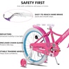 image:imageJOYSTAR Little Daisy Kids Bike for Girls Boys Ages 210 Years 12 14 16 20 Inch Girls Bikes with Doll Bike Seat amp Streamers Boys Bike with Flag amp Number Plate Multiple ColorsLittleDaisyFuchsia