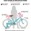 image:imageJOYSTAR Little Daisy Kids Bike for Girls Boys Ages 210 Years 12 14 16 20 Inch Girls Bikes with Doll Bike Seat amp Streamers Boys Bike with Flag amp Number Plate Multiple ColorsLittleDaisyBlue