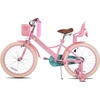 image:imageJOYSTAR Little Daisy Kids Bike for Girls Boys Ages 210 Years 12 14 16 20 Inch Girls Bikes with Doll Bike Seat amp Streamers Boys Bike with Flag amp Number Plate Multiple ColorsLittleDaisyPink