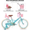 image:imageJOYSTAR Little Daisy Kids Bike for Girls Boys Ages 210 Years 12 14 16 20 Inch Girls Bikes with Doll Bike Seat amp Streamers Boys Bike with Flag amp Number Plate Multiple ColorsLittleDaisyBlue