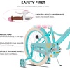 image:imageJOYSTAR Little Daisy Kids Bike for Girls Boys Ages 210 Years 12 14 16 20 Inch Girls Bikes with Doll Bike Seat amp Streamers Boys Bike with Flag amp Number Plate Multiple ColorsLittleDaisyBlue
