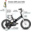 image:imageJOYSTAR Little Daisy Kids Bike for Girls Boys Ages 210 Years 12 14 16 20 Inch Girls Bikes with Doll Bike Seat amp Streamers Boys Bike with Flag amp Number Plate Multiple ColorsLittleRockBlack