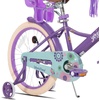 image:imageJOYSTAR Little Daisy Kids Bike for Girls Boys Ages 210 Years 12 14 16 20 Inch Girls Bikes with Doll Bike Seat amp Streamers Boys Bike with Flag amp Number Plate Multiple ColorsLittleDaisyNeon Purple