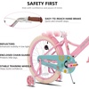 image:imageJOYSTAR Little Daisy Kids Bike for Girls Boys Ages 210 Years 12 14 16 20 Inch Girls Bikes with Doll Bike Seat amp Streamers Boys Bike with Flag amp Number Plate Multiple ColorsLittleDaisyPink