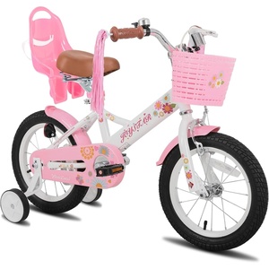 image:imageJOYSTAR Little Daisy Kids Bike for Girls Boys Ages 210 Years 12 14 16 20 Inch Girls Bikes with Doll Bike Seat amp Streamers Boys Bike with Flag amp Number Plate Multiple ColorsLittleDaisyWhite