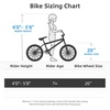 image:imageJOYSTAR 20 24 Inch Kids BMX Bike for Boys and Girls Age 712  Freestyle Bicycle for Beginner Level Riders with Dual Hand Brakes amp 2 Pegs  24 Kids BikeOil Slick