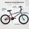 image:imageJOYSTAR 20 24 Inch Kids BMX Bike for Boys and Girls Age 712  Freestyle Bicycle for Beginner Level Riders with Dual Hand Brakes amp 2 Pegs  24 Kids BikeOil Slick