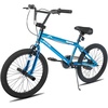 image:imageJOYSTAR 20 24 Inch Kids BMX Bike for Boys and Girls Age 712  Freestyle Bicycle for Beginner Level Riders with Dual Hand Brakes amp 2 Pegs  24 Kids BikeBlue