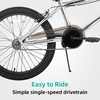 image:imageJOYSTAR 20 24 Inch Kids BMX Bike for Boys and Girls Age 712  Freestyle Bicycle for Beginner Level Riders with Dual Hand Brakes amp 2 Pegs  24 Kids BikeSilver