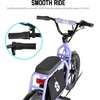 image:imageJOYSTAR Starmoto Electric Scooter for Teens Ages 612 Max 8 Miles 155 Mph by 250W Motor 16 Wheel Thumb Throttle Easy to Ride amp Assemble EScooter with Seat for TeensPurple
