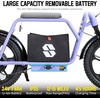 image:imageJOYSTAR Starmoto Electric Scooter for Teens Ages 612 Max 8 Miles 155 Mph by 250W Motor 16 Wheel Thumb Throttle Easy to Ride amp Assemble EScooter with Seat for TeensPurple