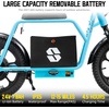 image:imageJOYSTAR Starmoto Electric Scooter for Teens Ages 612 Max 8 Miles 155 Mph by 250W Motor 16 Wheel Thumb Throttle Easy to Ride amp Assemble EScooter with Seat for TeensBlue