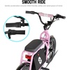 image:imageJOYSTAR Starmoto Electric Scooter for Teens Ages 612 Max 8 Miles 155 Mph by 250W Motor 16 Wheel Thumb Throttle Easy to Ride amp Assemble EScooter with Seat for TeensPink