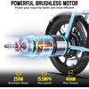image:imageJOYSTAR Starmoto Electric Scooter for Teens Ages 612 Max 8 Miles 155 Mph by 250W Motor 16 Wheel Thumb Throttle Easy to Ride amp Assemble EScooter with Seat for TeensBlue