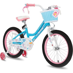 image:imageJOYSTAR 20 24 Inch Girls Bike for Kids Ages 612 Years Old 20 Inch Kids Bike with Training Wheels 24 Girls Bicycle with Handbrake amp KickstandBlue