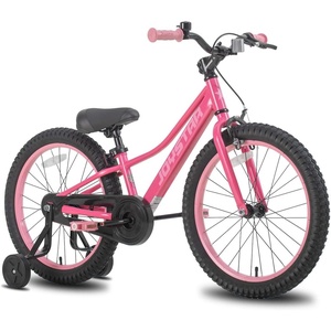 image:imageJOYSTAR 20 24 Inch Girls Bike for Kids Ages 612 Years Old 20 Inch Kids Bike with Training Wheels 24 Girls Bicycle with Handbrake amp KickstandNEO Pink