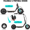 image:imageJOYSTAR 12 Electric Scooter for Kids Ages 612 Foldable EScooter  Max 8 Miles 136 Mph by 250W Motor 12 Wheel Thumb Throttle Easy to AssembleBlack