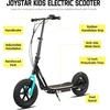 image:imageJOYSTAR 12 Electric Scooter for Kids Ages 612 Foldable EScooter  Max 8 Miles 136 Mph by 250W Motor 12 Wheel Thumb Throttle Easy to AssembleBlack