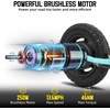 image:imageJOYSTAR 12 Electric Scooter for Kids Ages 612 Foldable EScooter  Max 8 Miles 136 Mph by 250W Motor 12 Wheel Thumb Throttle Easy to AssembleBlue