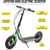 image:imageJOYSTAR 12 Electric Scooter for Kids Ages 612 Foldable EScooter  Max 8 Miles 136 Mph by 250W Motor 12 Wheel Thumb Throttle Easy to AssembleGray