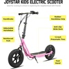 image:imageJOYSTAR 12 Electric Scooter for Kids Ages 612 Foldable EScooter  Max 8 Miles 136 Mph by 250W Motor 12 Wheel Thumb Throttle Easy to AssemblePink